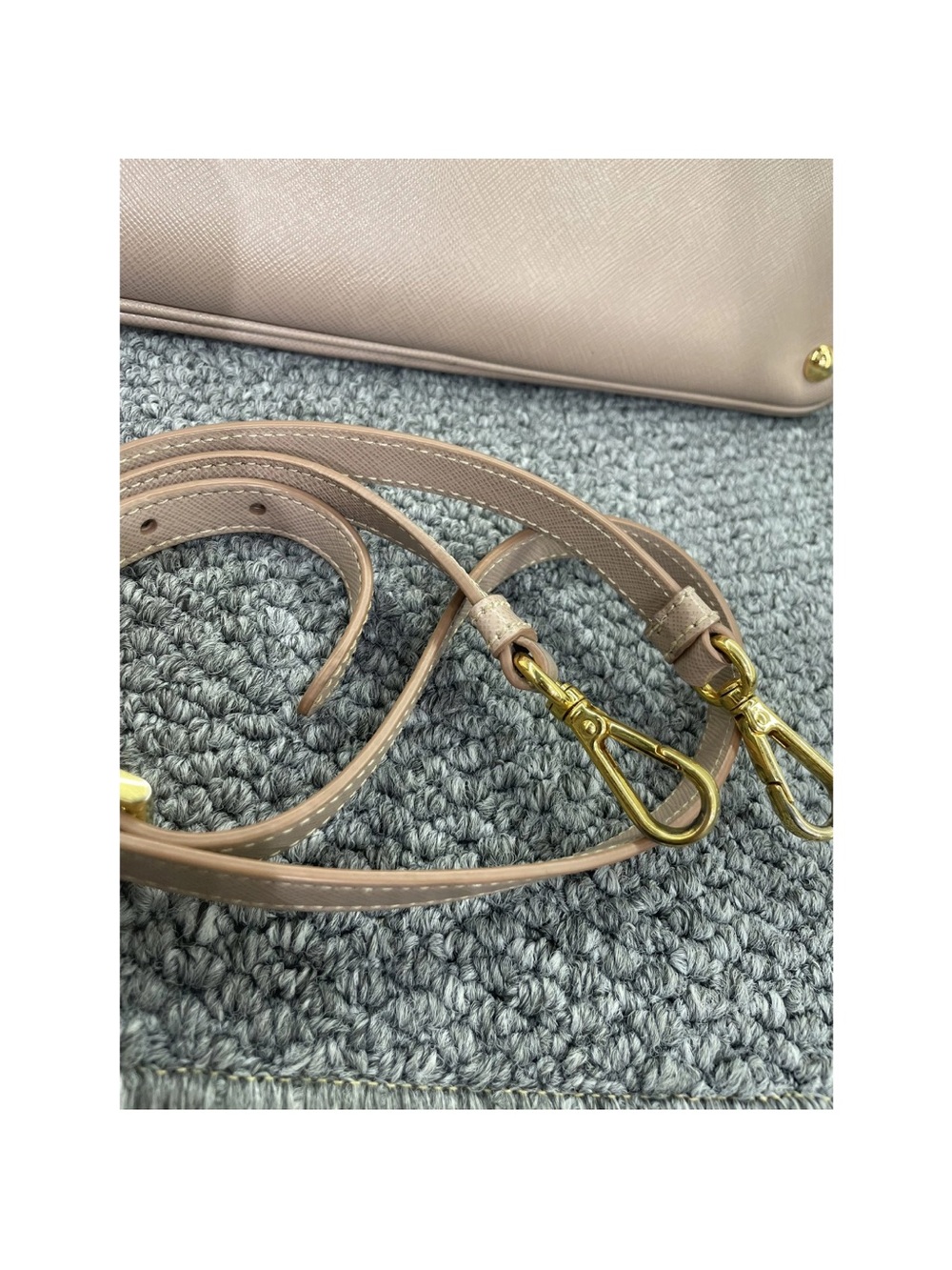 Prada Blush Saffiano Leather Satchel - Picture 9 of 9